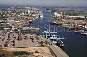 Aerial view - Port of Mobile