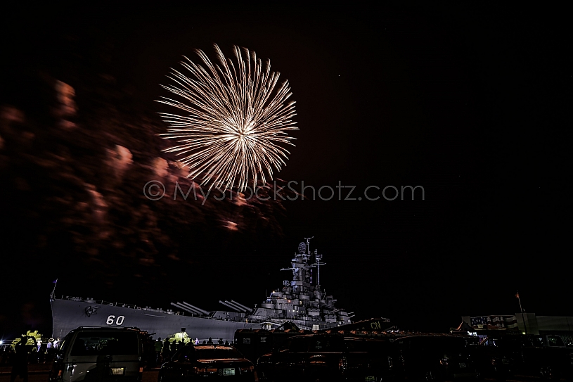 July 4th Fireworks at USS Alabama