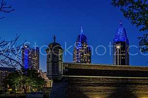 Mobile Skyline in Blue