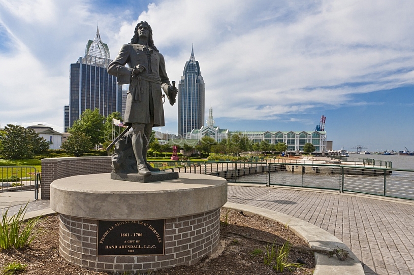 D'Iberville Statue at Cooper Riverside Park