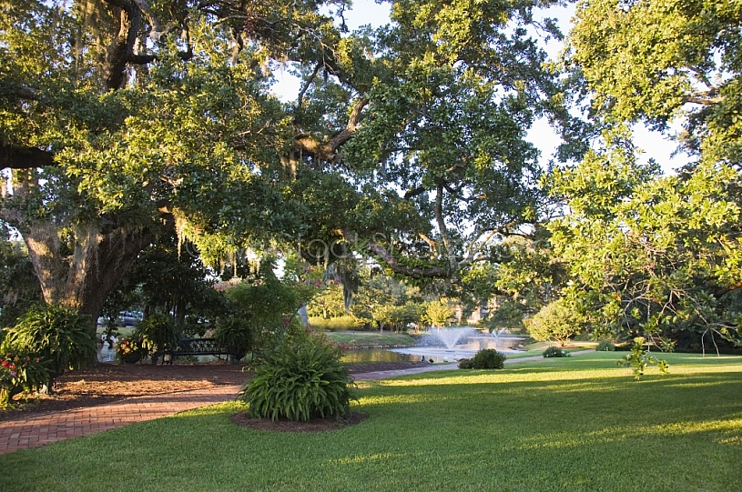 The lake at the Marriott Grand Hotel