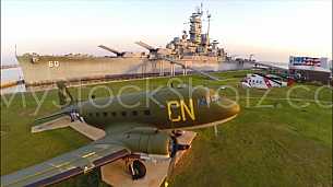 USS Alabama Battleship - Aerial