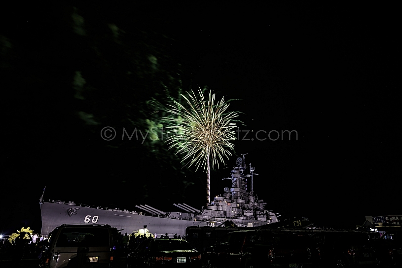 July 4th Fireworks at USS Alabama
