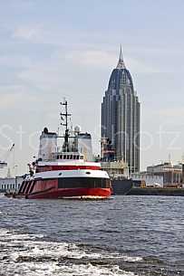 Large tug / ferry at Mobile, Alabama