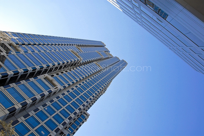 Buildings looking up