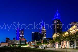 Mobile Skyline in Blue