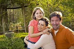 Family at Mobile Botanical Gardens