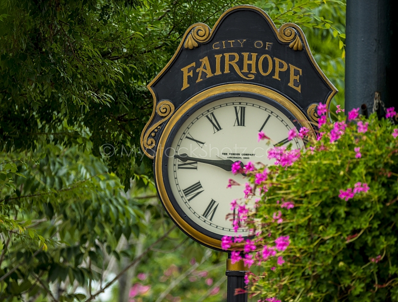Downtown Fairhope ALabama - Famous Clock