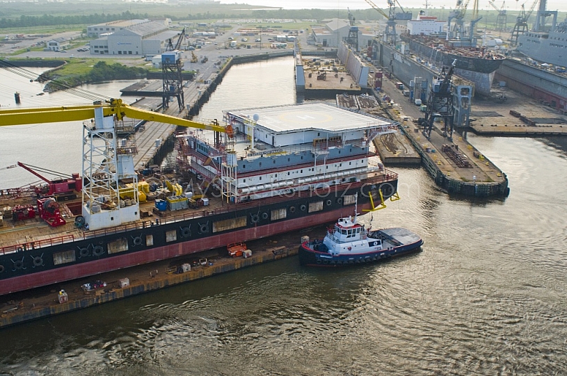 River & Shipping industry in Mobile, Alabama