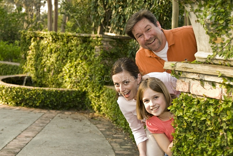 Family at Mobile Botanical Gardens