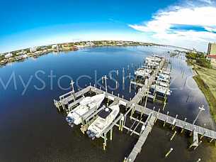 Boat docks in Perdido Key