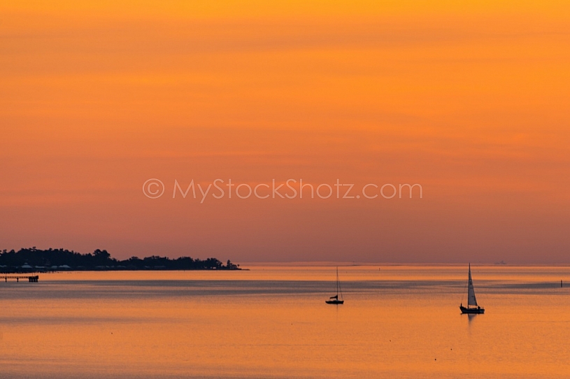 Mobile Bay Sunset - Montrose Alabama