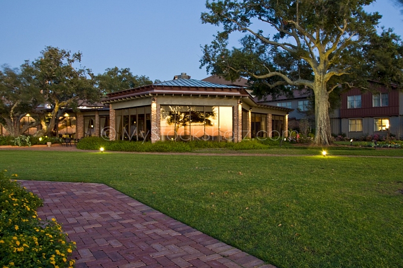 Sunset reflection at the Marriott Grand Hotel