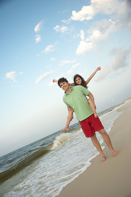 Gulf Shores Family on Beach
