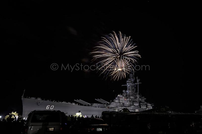 July 4th Fireworks at USS Alabama
