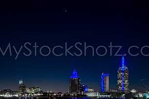 Mobile Skyline in Blue