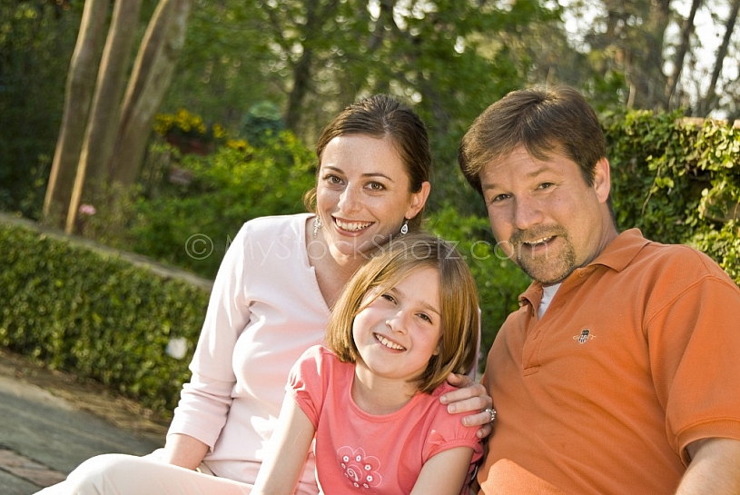 Family at Mobile Botanical Gardens