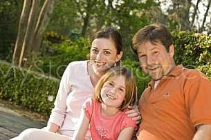 Family at Mobile Botanical Gardens