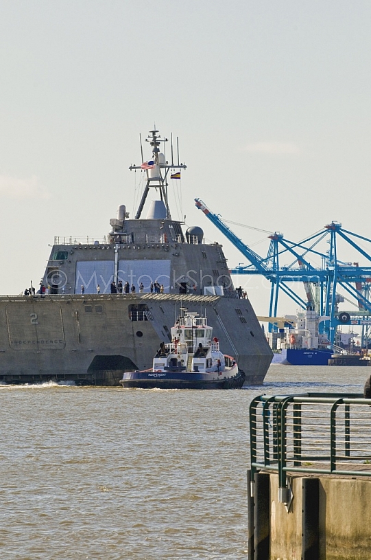 Navy LCS Independence Leaving shipbuilder Austal March 2010