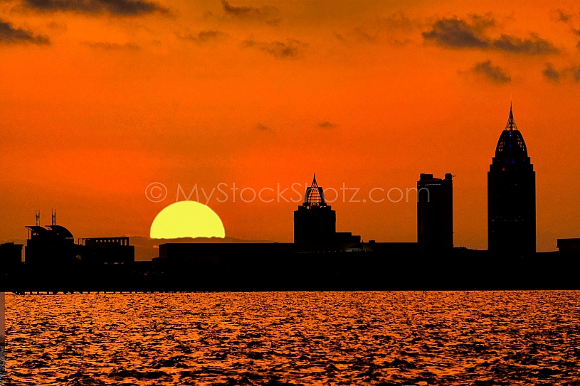 Mobile Skyline Sunset