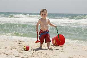 Beach Boy Playing
