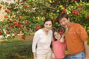 Family at Mobile Botanical Gardens