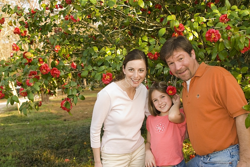 Family at Mobile Botanical Gardens