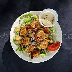 Blackened Shrimp Caesar Salad at Spot of Tea