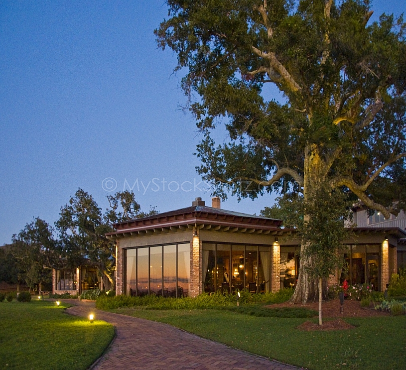 Sunset reflection at the Marriott Grand Hotel