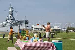 Family at USS Alabama Battleship Park