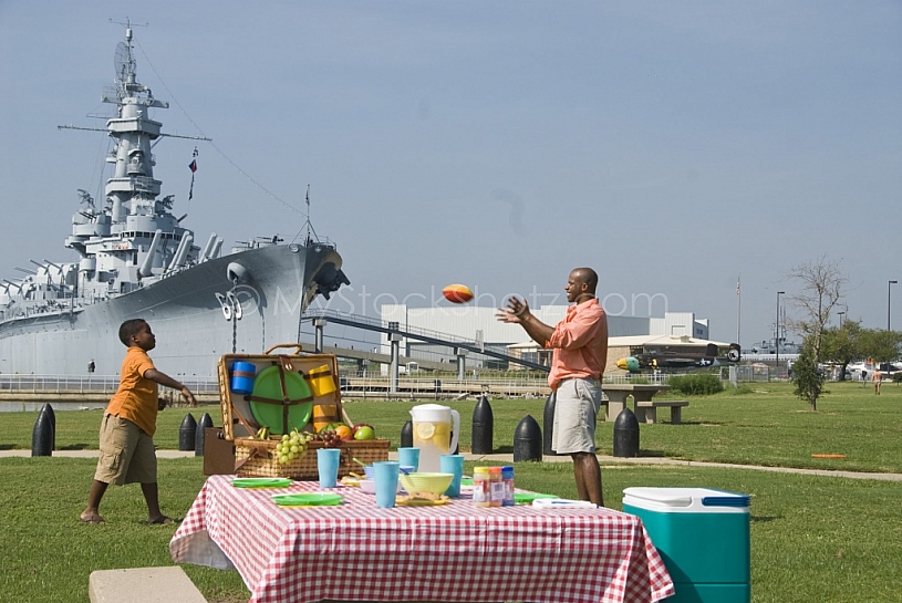 Family at USS Alabama Battleship Park
