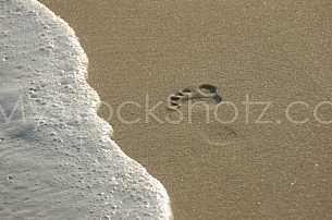 Footprint in the sand