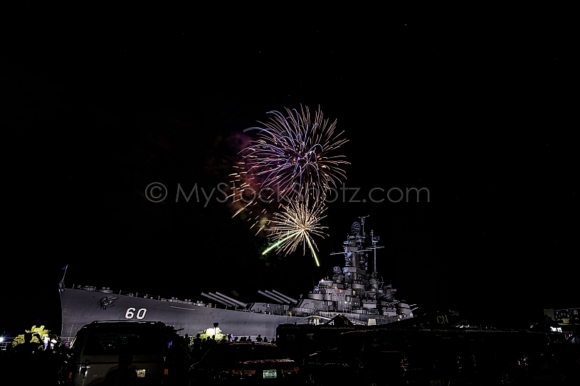 July 4th Fireworks at USS Alabama