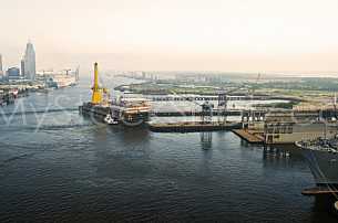 Ship on Mobile River