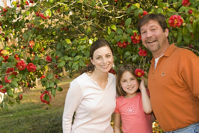 Family at Mobile Botanical Gardens