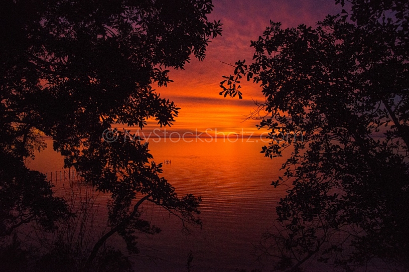Mobile Bay Sunset - Montrose Alabama