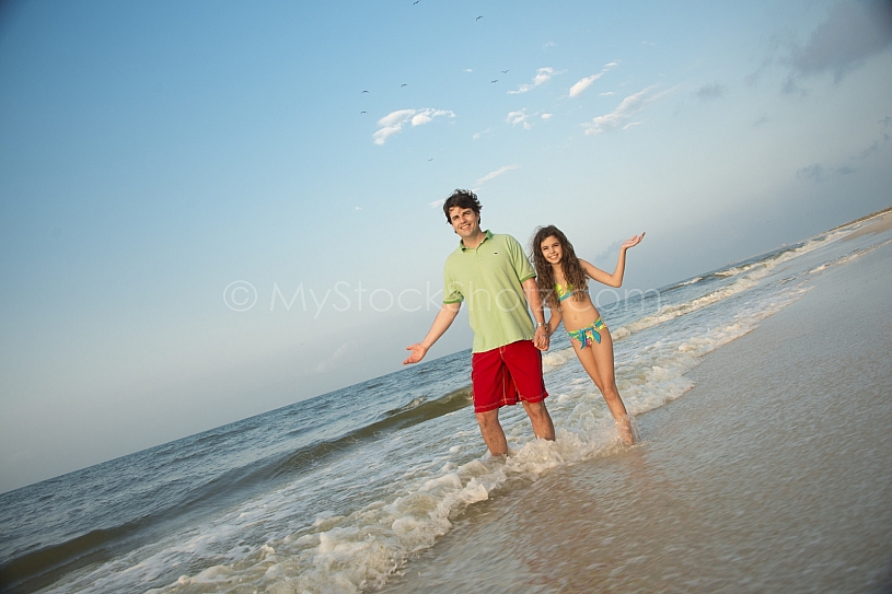 Gulf Shores Family on Beach