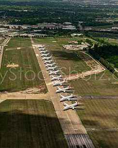 Boeing 777's on Runway 18/36 - storage during Covid-19 situation
