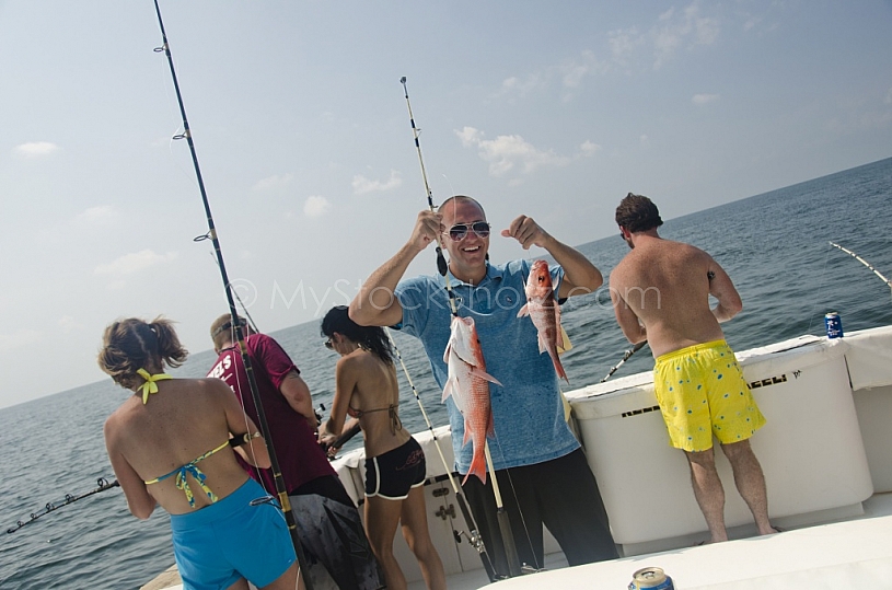 Fishing in the Gulf of Mexico - South of Dauphin Island