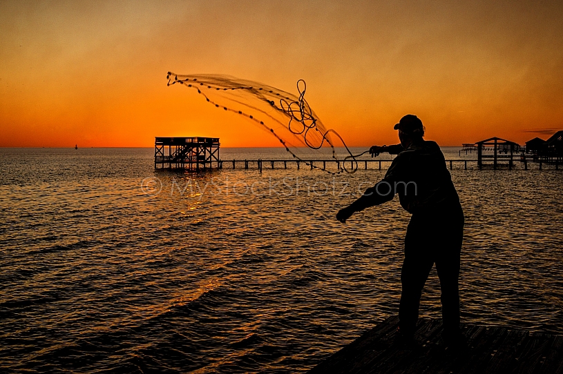 Cast Net on Mobile Bay