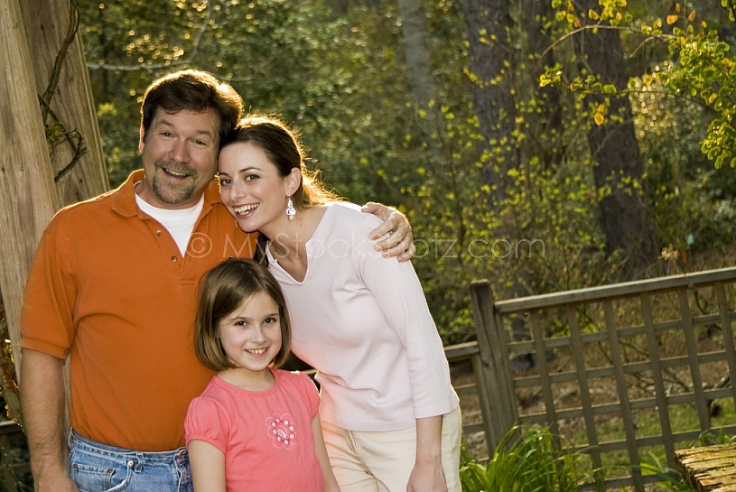 Family at Mobile Botanical Gardens