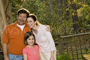 Family at Mobile Botanical Gardens