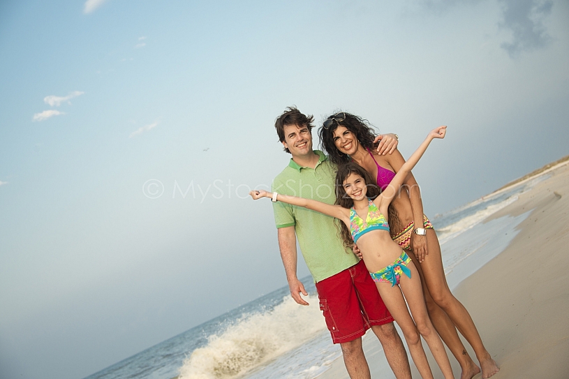 Gulf Shores Family on Beach
