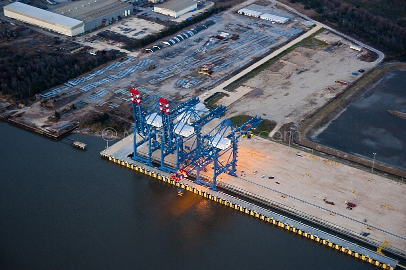 Container Terminal aerial - Port of Mobile