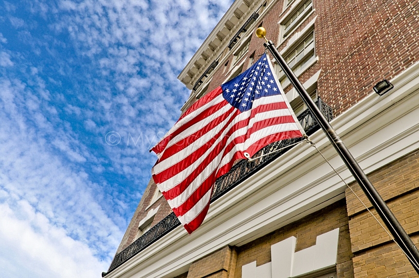 Battle House Hotel with flag