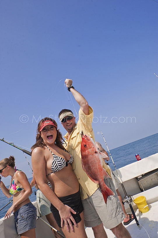 Fishing in the Gulf of Mexico - South of Dauphin Island