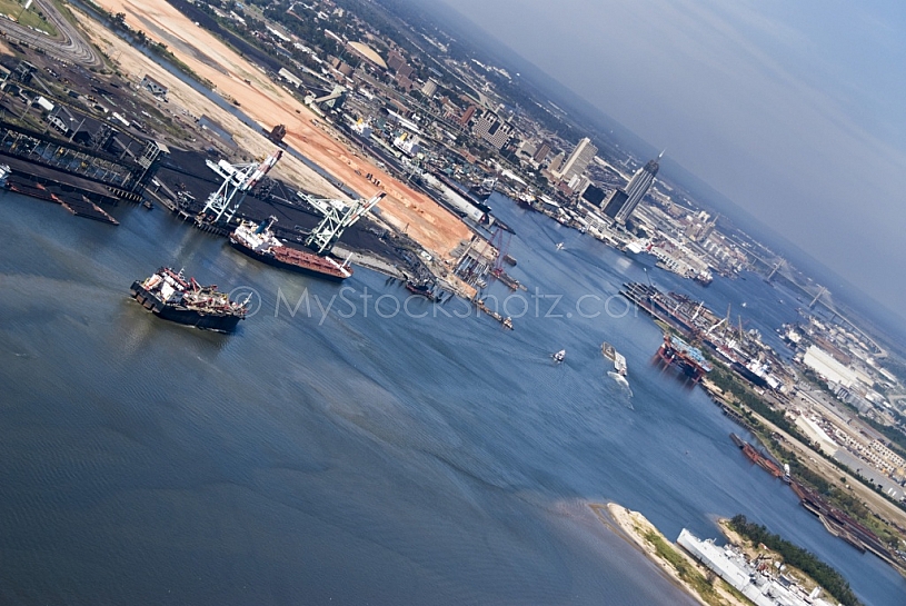 Ship on Mobile River