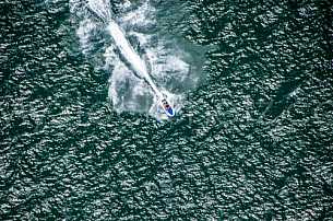 Jet skiing in Gulf of Mexico