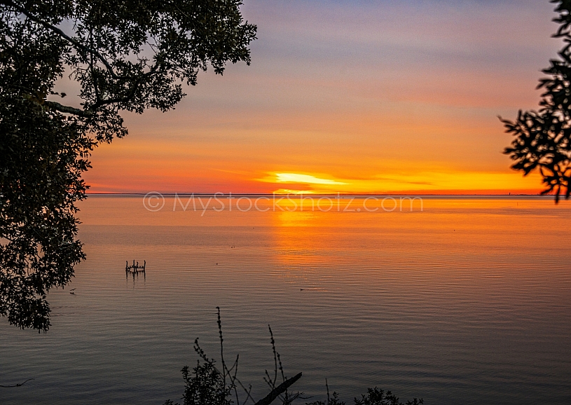 Mobile Bay Sunset - Montrose Alabama