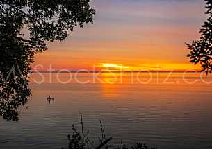 Mobile Bay Sunset - Montrose Alabama